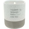 Pavilion - I Always Wished for A Friend Like You - 10-Ounce Surprise Hidden Message Natural Soy Wax Candle Cotton Scented, 1 Count (Pack of 1)