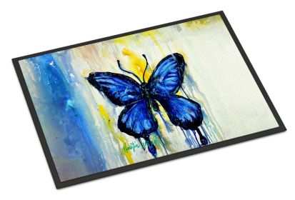 NEW Flutter Butterfly Doormat Front Door Mat Indoor Outdoor Rugs for Entryway, Non Slip Washable Low Pile, 18H X 27W