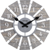 FirsTime & Co. Gray Numeral Windmill Wall Clock, Farmhouse, Analog, 24 x 2 x 24 in