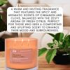 Cinnamon Clove Citrus 3-Wick Candle | Natural Soy Wax Candle for Home, 15.8 Oz Large Aromatherapy Candle for Relaxation